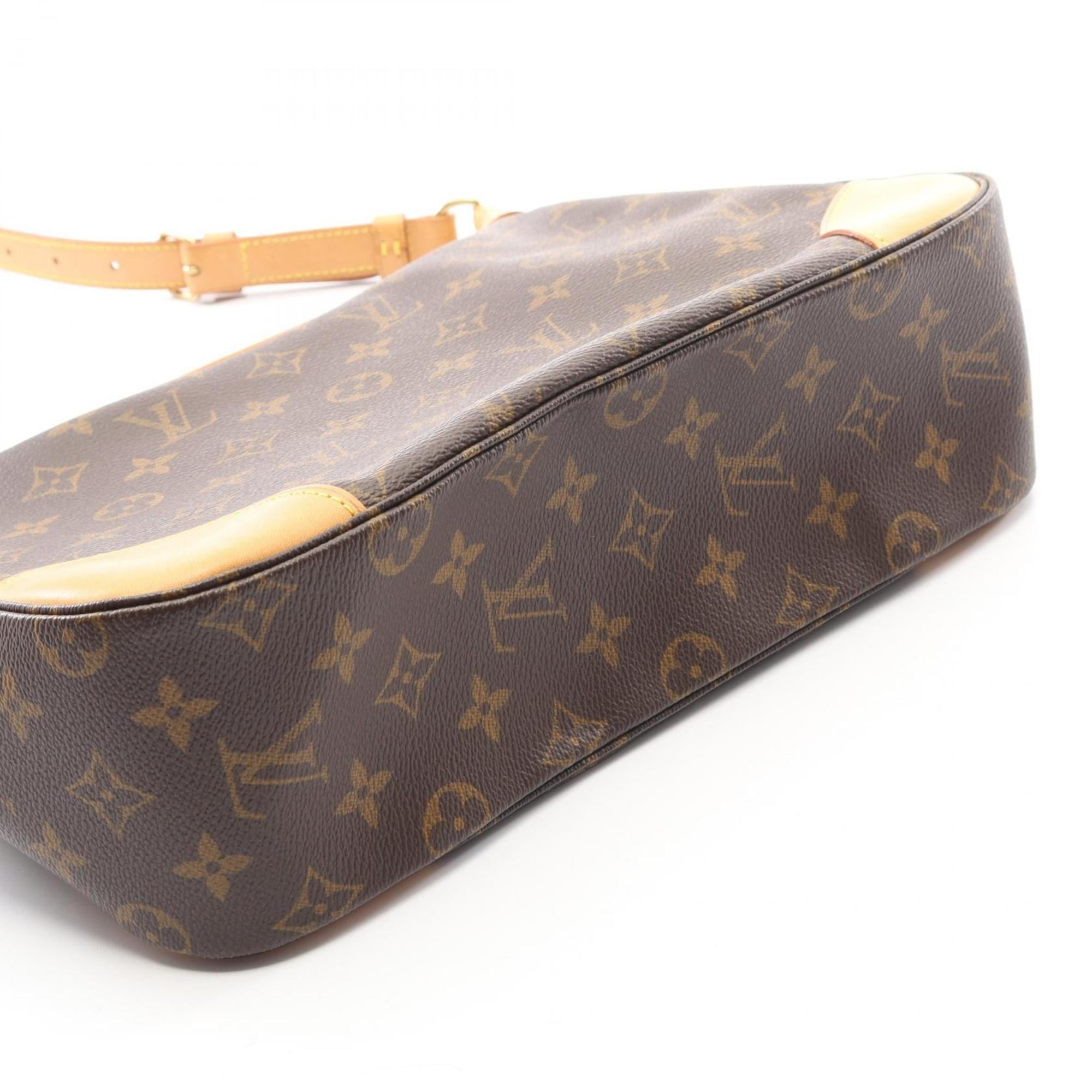 Louis Vuitton Brown Monogram Coated Canvas Leather Shoulder Bag (Pre-Owned)