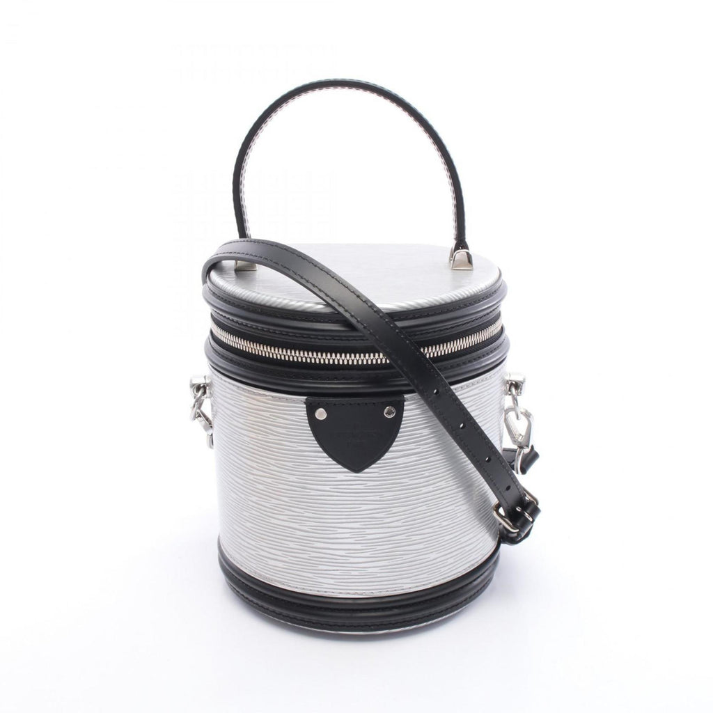 Louis Vuitton Black Silver Leather Handbag (Pre-Owned)