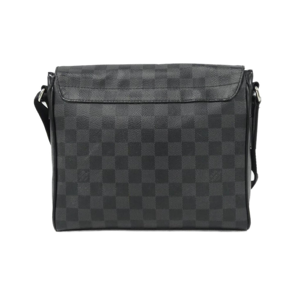 Louis Vuitton Dark Gray Graphite Coated Canvas Shoulder Bag (Pre-Owned)