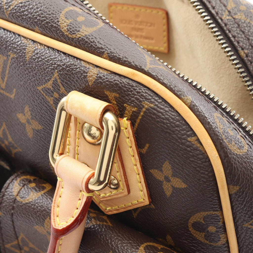 Louis Vuitton Brown Coated Canvas Leather Handbag (Pre-Owned)