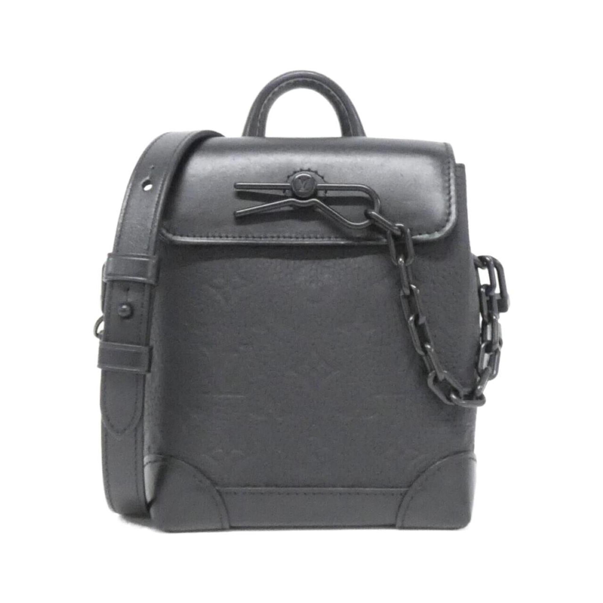 Louis Vuitton Black Leather Shoulder Bag (Pre-Owned)