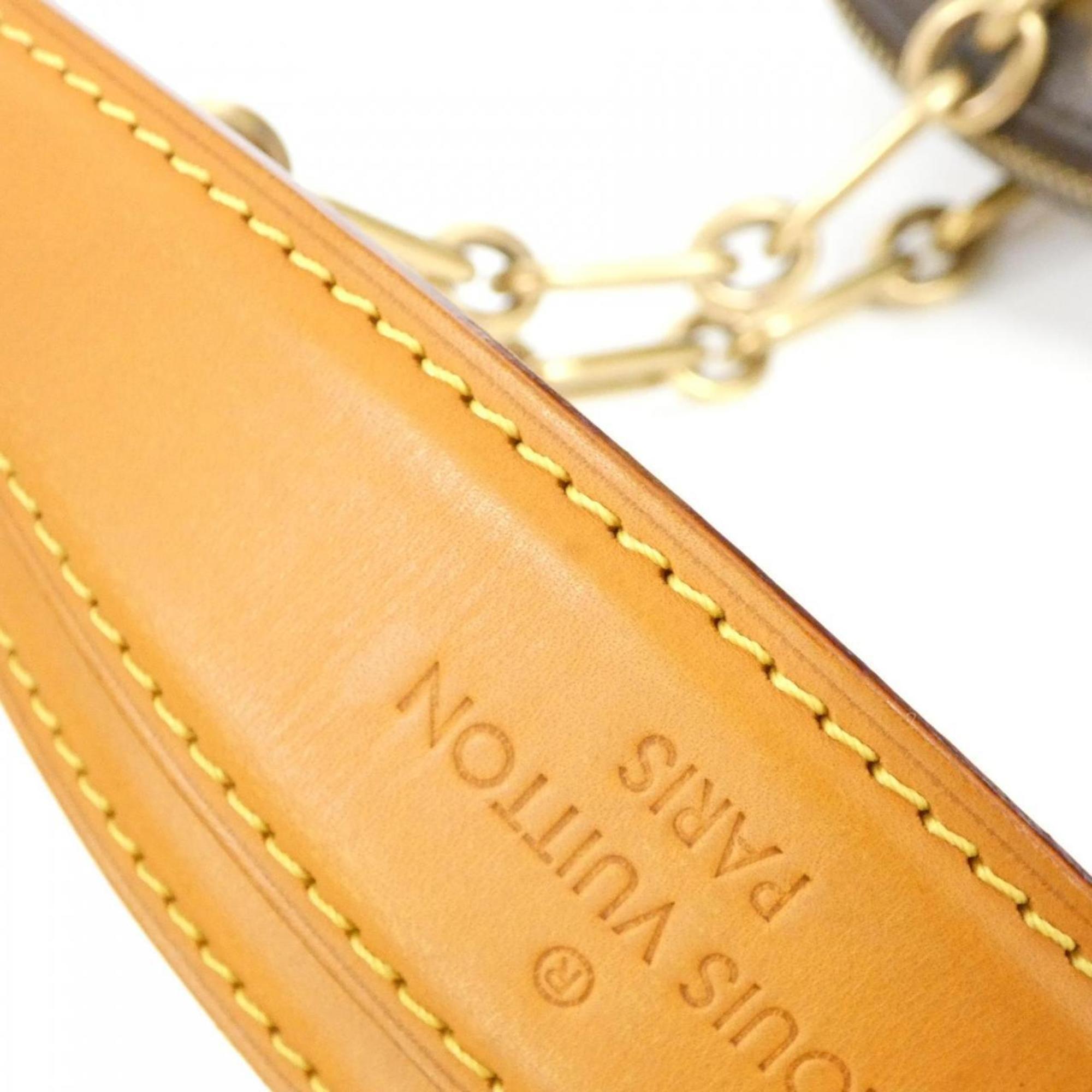 Louis Vuitton Monogram Marron Coated Canvas Handbag Shoulder Bag (Pre-Owned)