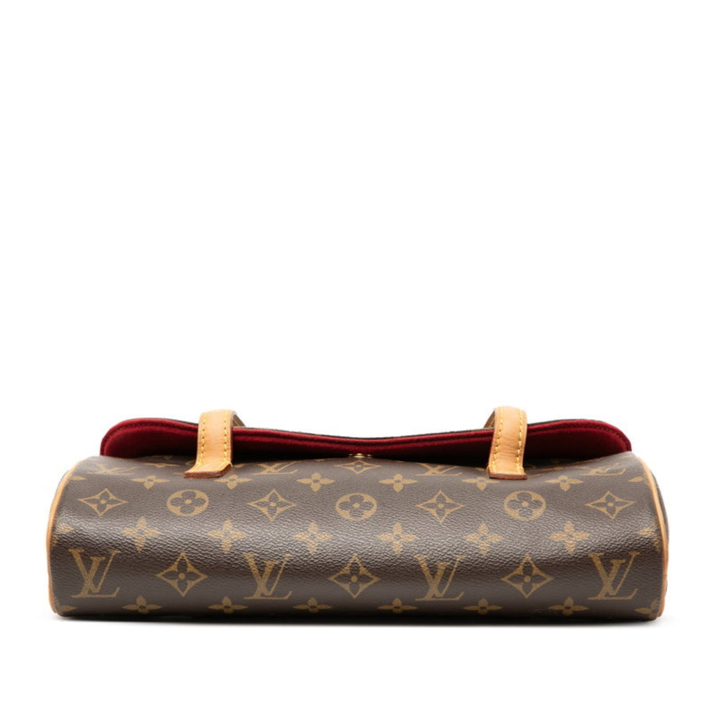 Louis Vuitton Brown Pvc Leather Handbag (Pre-Owned)