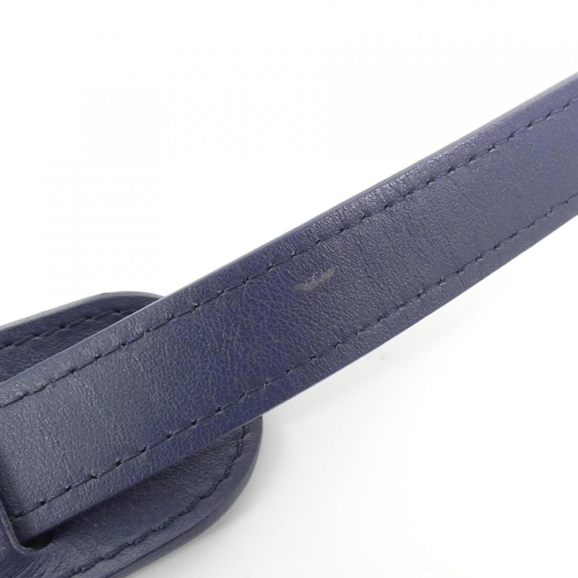 Louis Vuitton Blue Coated Canvas Boston Bag (Pre-Owned)