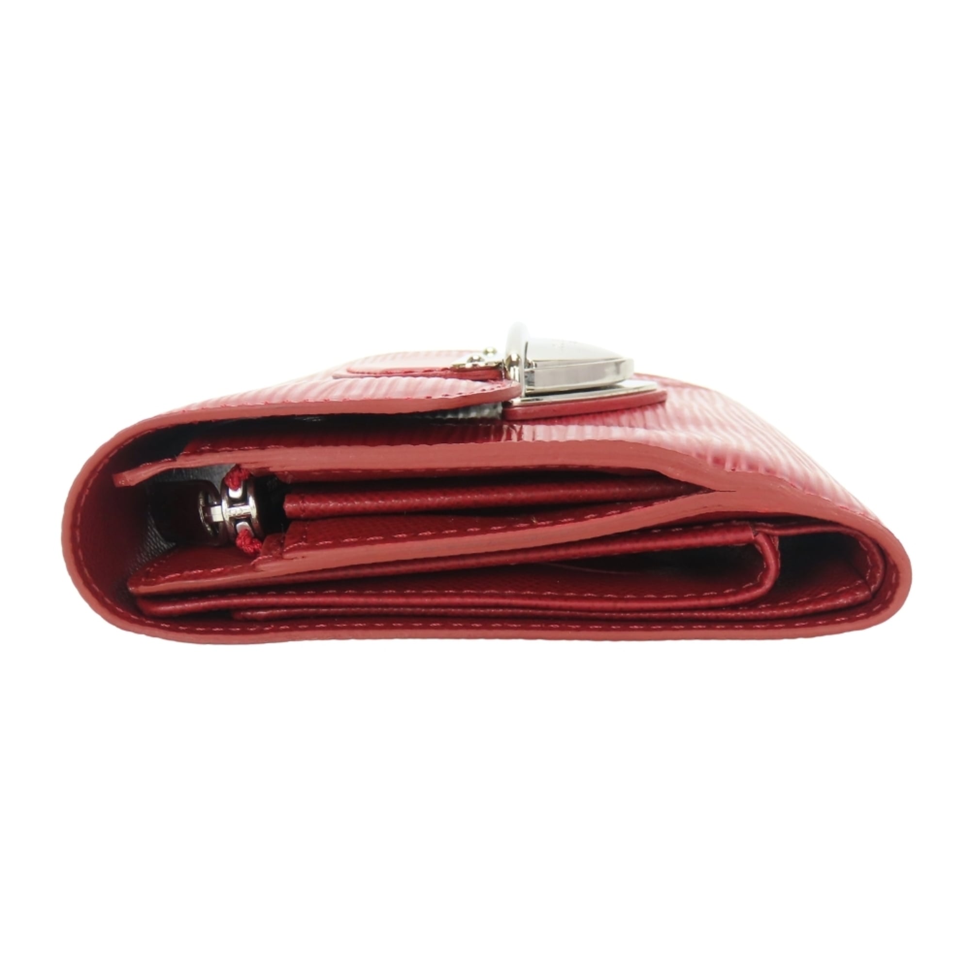 Louis Vuitton Ruby Epi Leather Wallet (Tri-Fold) (Pre-Owned)