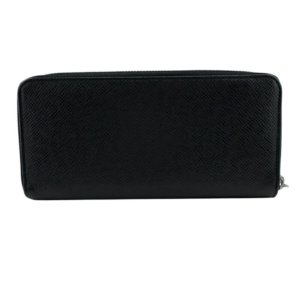 Louis Vuitton Black Leather Long Wallet (Bi-Fold) (Pre-Owned)