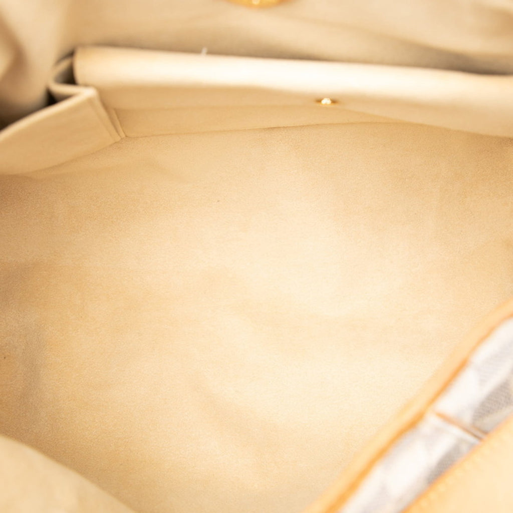 Louis Vuitton White Pvc Leather Shoulder Bag (Pre-Owned)