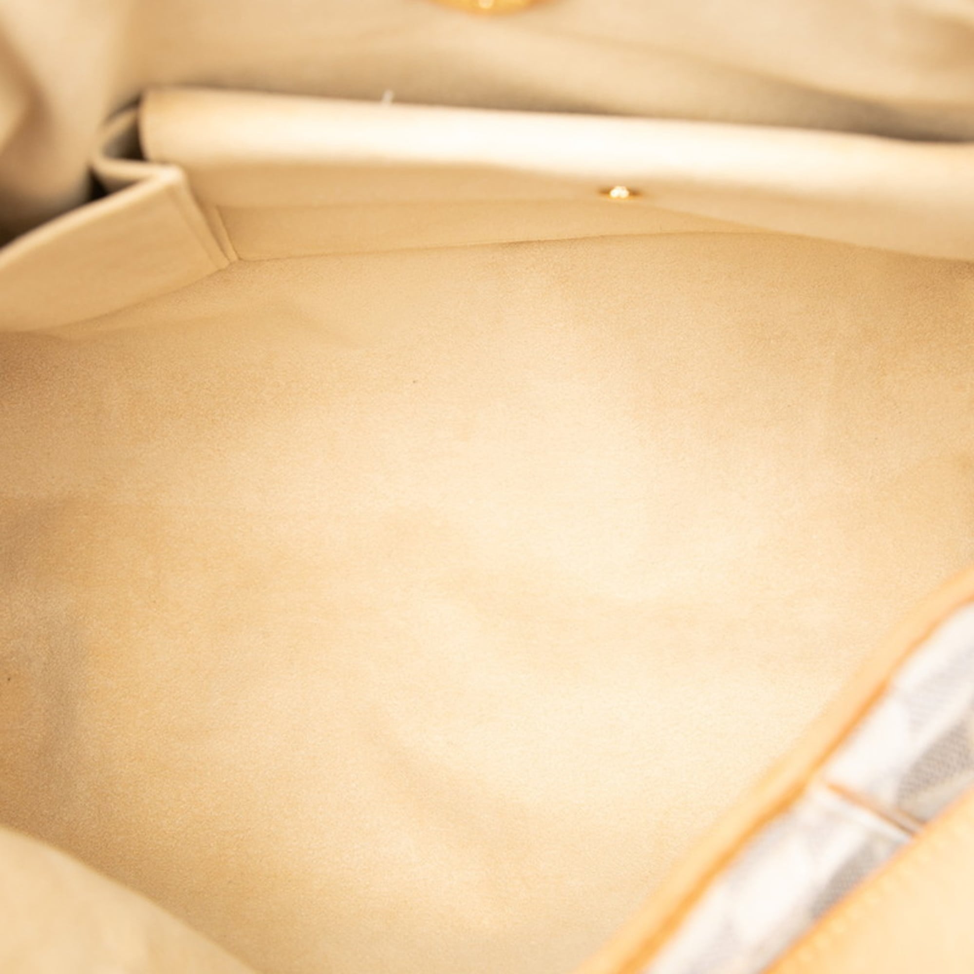 Louis Vuitton White Pvc Leather Shoulder Bag (Pre-Owned)