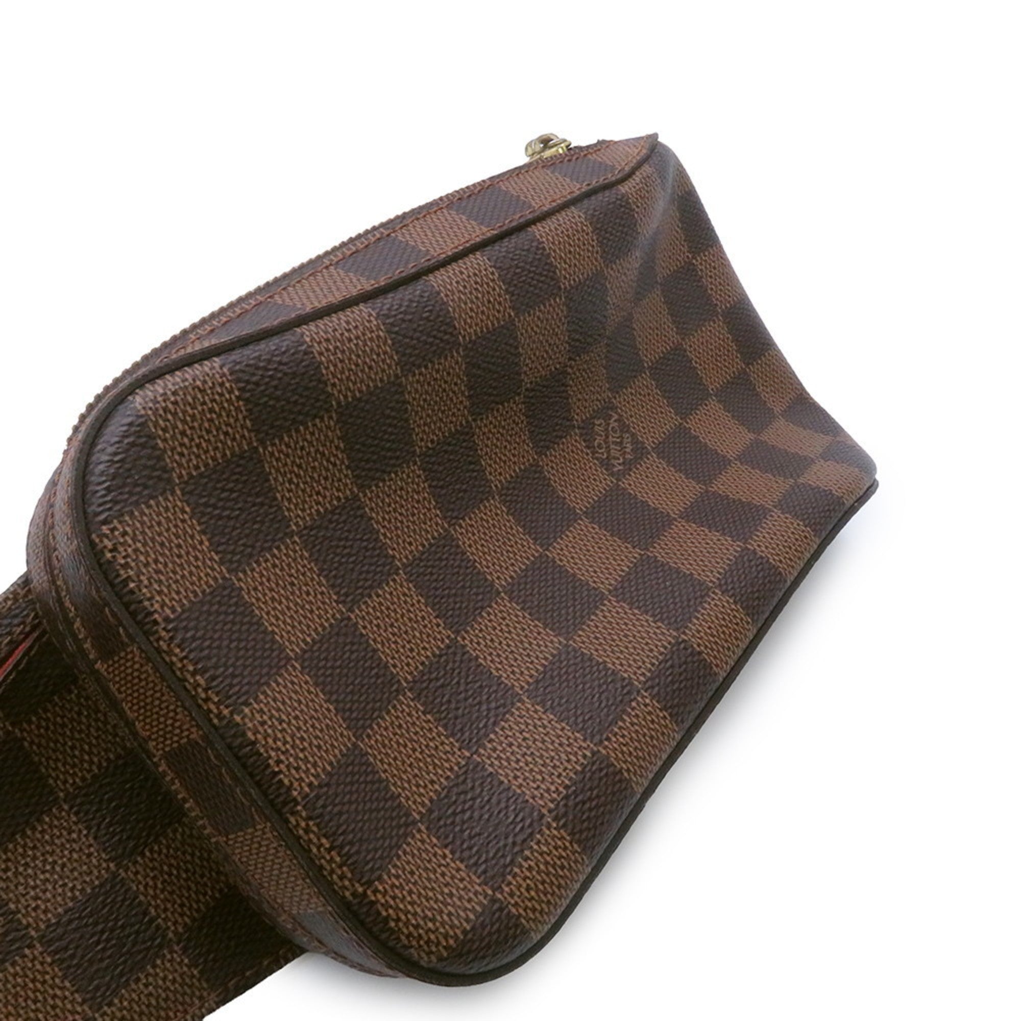 Louis Vuitton Damier Brown Ebene Damier Canvas Fanny Pack Shoulder Bag Sling Bag (Pre-Owned)