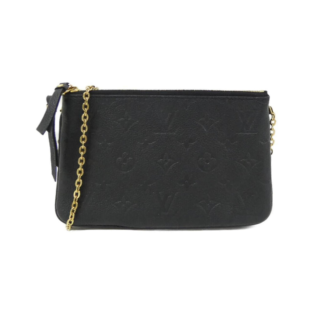 Louis Vuitton Black Leather Pochette Shoulder Bag (Pre-Owned)