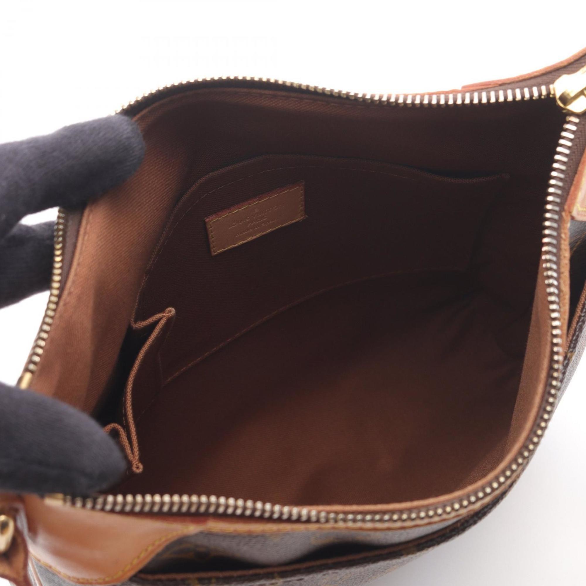 Louis Vuitton Brown Coated Canvas Leather Shoulder Bag (Pre-Owned)