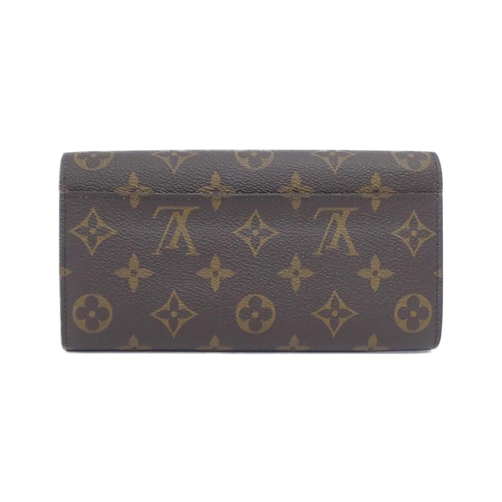 Louis Vuitton Brown Rose Ballerine Coated Canvas Long Wallet (Tri-Fold) (Pre-Owned)