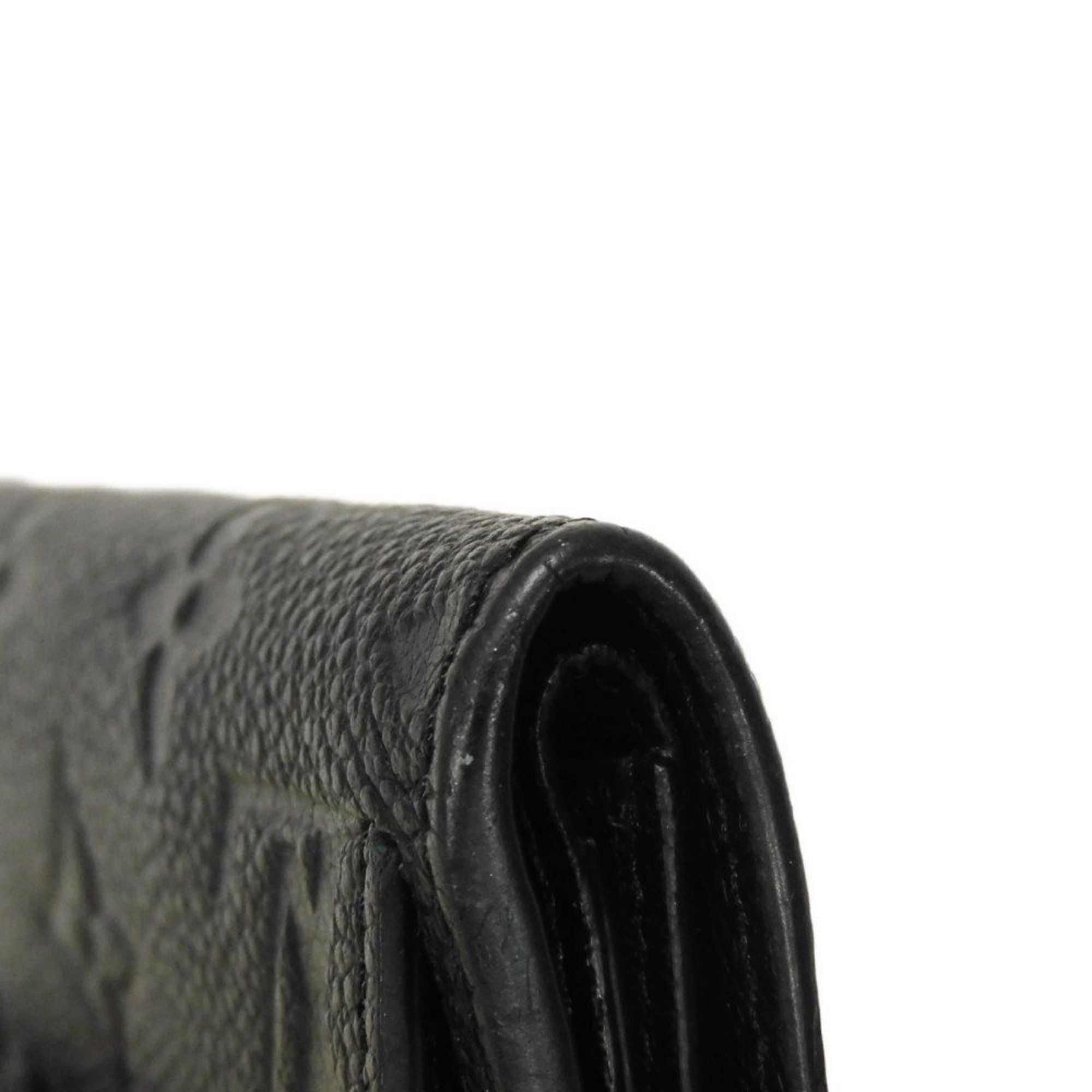 Louis Vuitton Monogram Empreinte Black Noir Monogram Empreinte Wallet (Tri-Fold) (Pre-Owned)