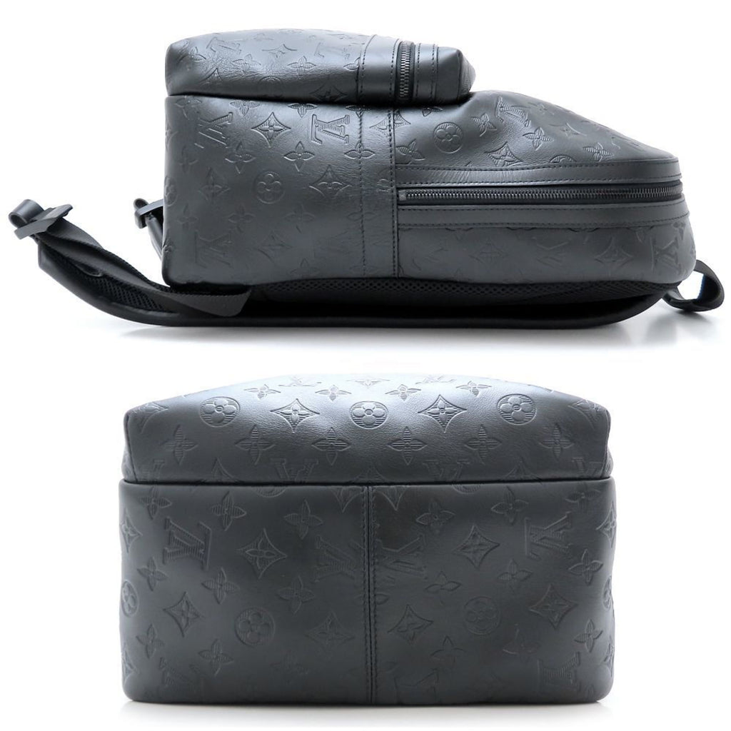 Louis Vuitton Monogram Shadow Noir Leather Backpack (Pre-Owned)