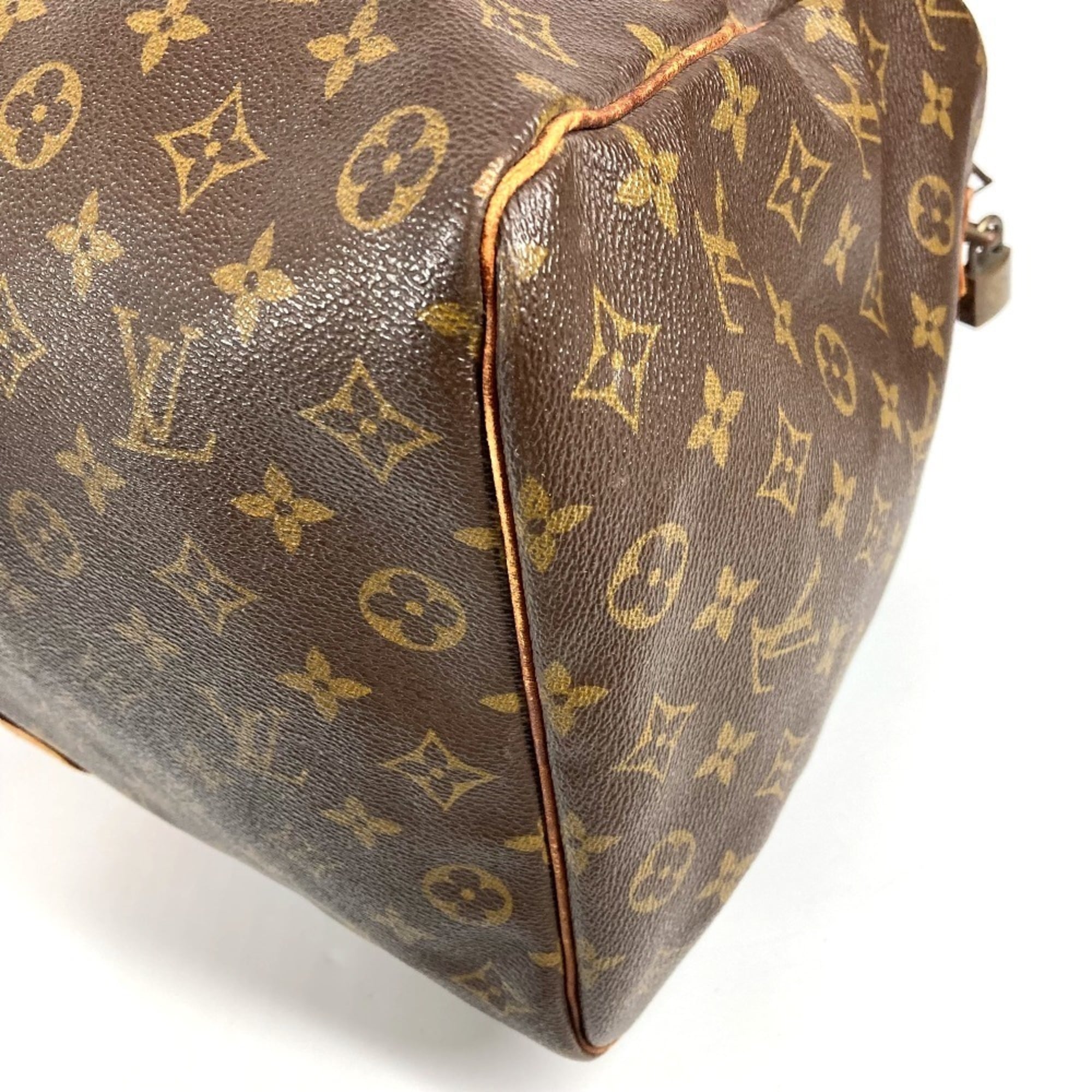 Louis Vuitton Brown Monogram Monogram Boston Bag Handbag (Pre-Owned)