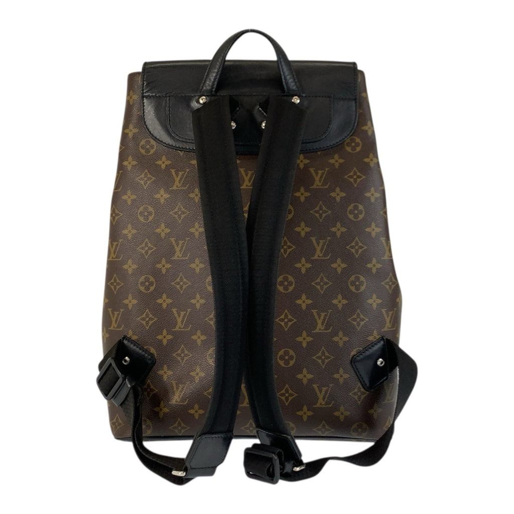 Louis Vuitton Black Brown Monogram Macassar Monogram Backpack (Pre-Owned)
