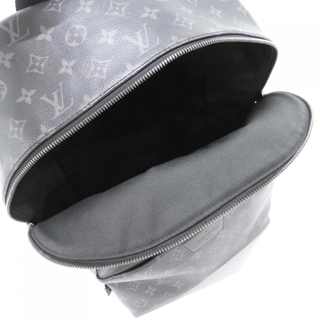 Louis Vuitton Black Coated Canvas Backpack (Pre-Owned)