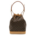 Louis Vuitton Brown Canvas Shoulder Bag (Pre-Owned)