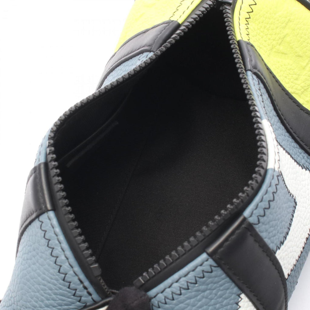 Louis Vuitton Blue Multi-Color Yellow Leather Shoulder Bag (Pre-Owned)