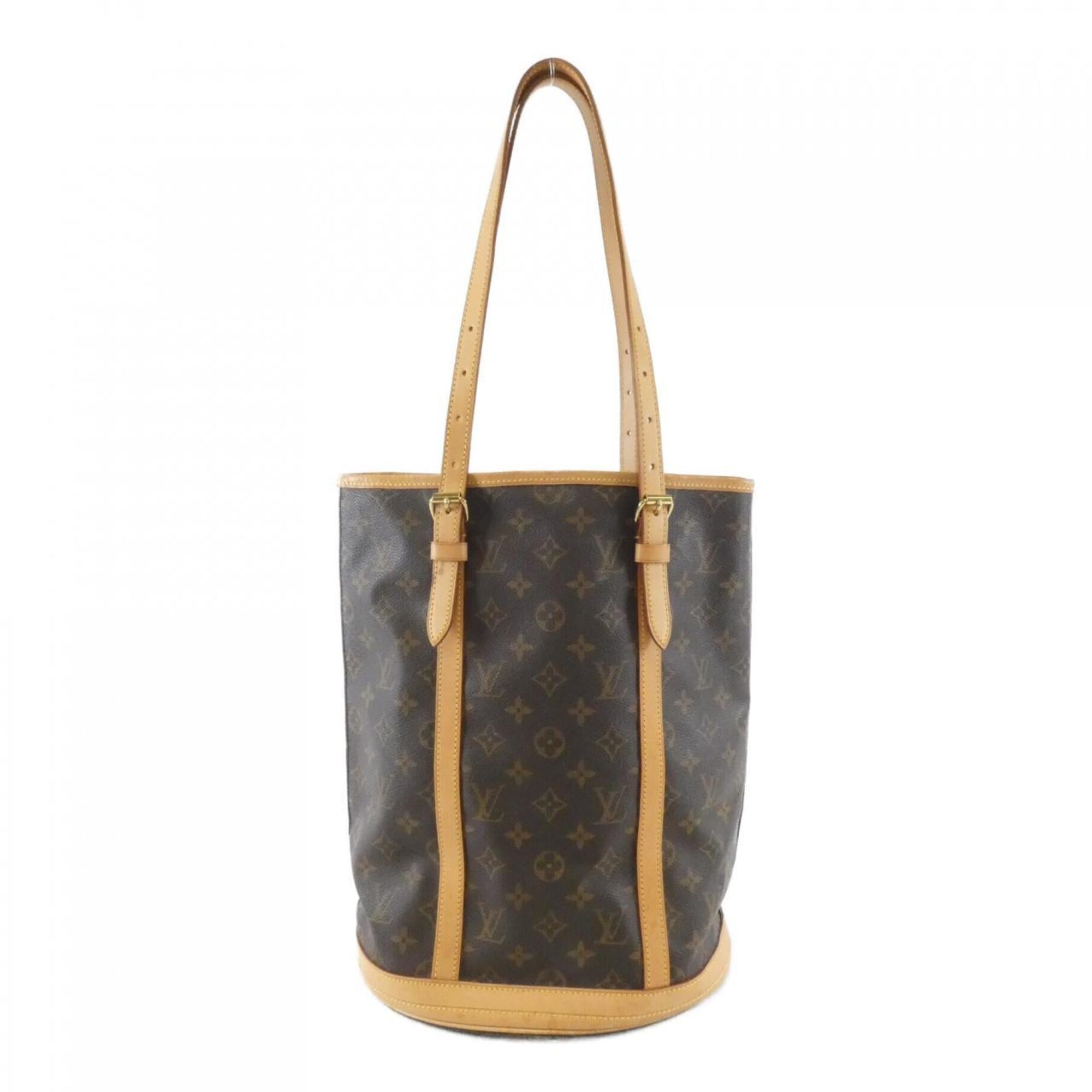 Louis Vuitton Monogram Marron Coated Canvas Shoulder Bag (Pre-Owned)