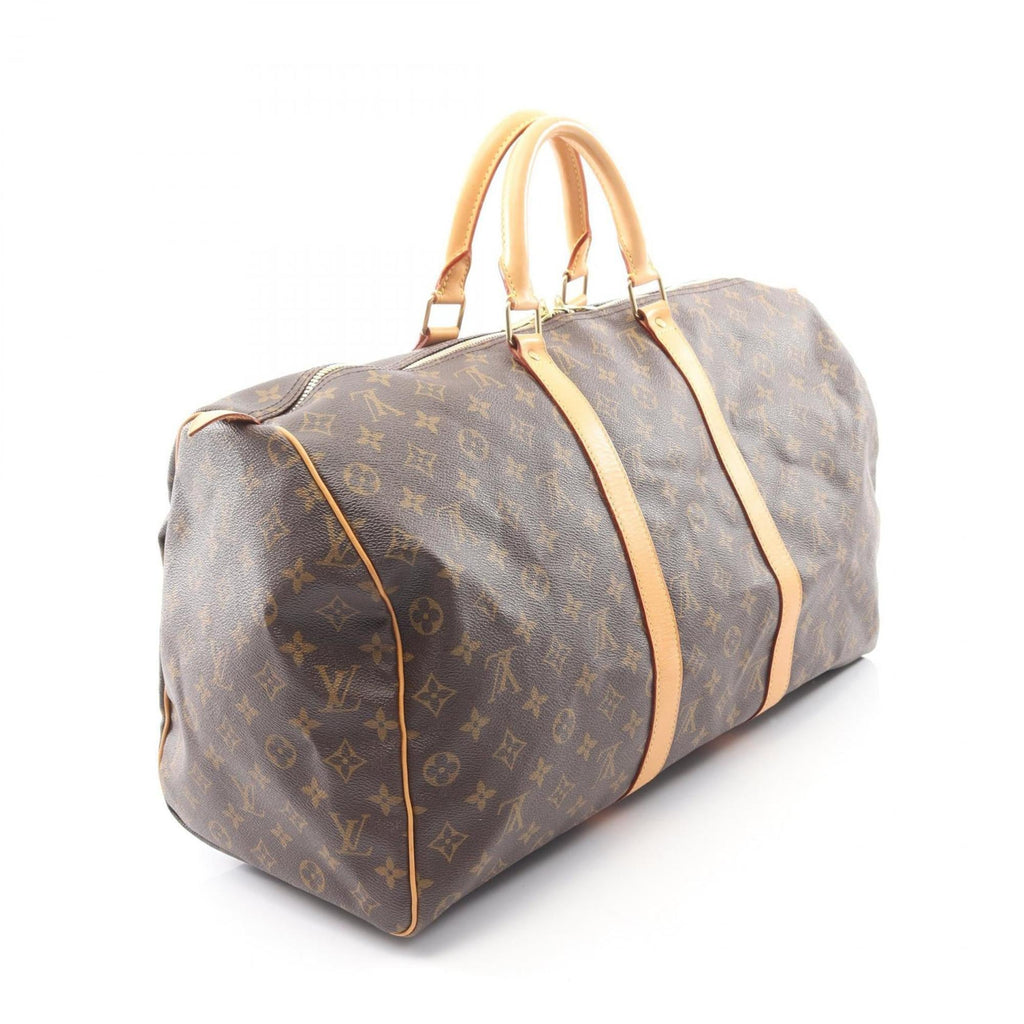 Louis Vuitton Brown Monogram Coated Canvas Boston Bag (Pre-Owned)