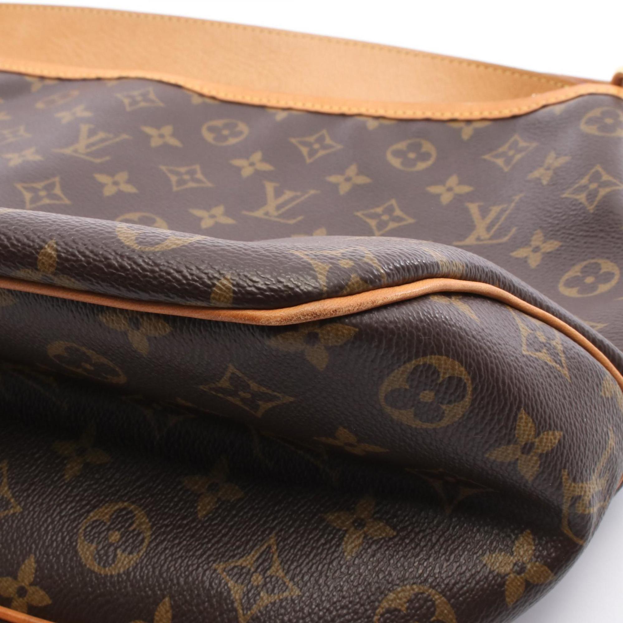 Louis Vuitton Brown Monogram Coated Canvas Leather Shoulder Bag (Pre-Owned)