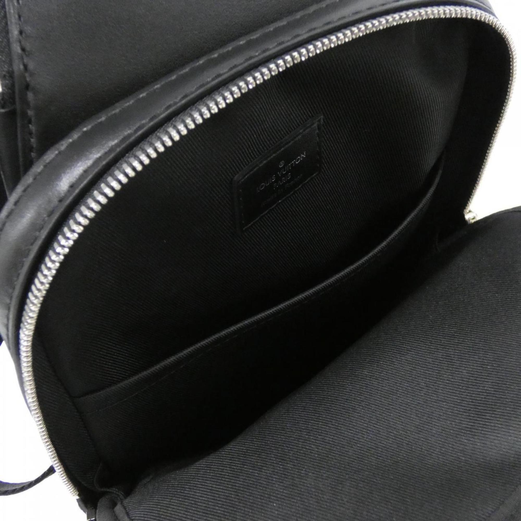 Louis Vuitton Black Marron Coated Canvas Shoulder Bag (Pre-Owned)