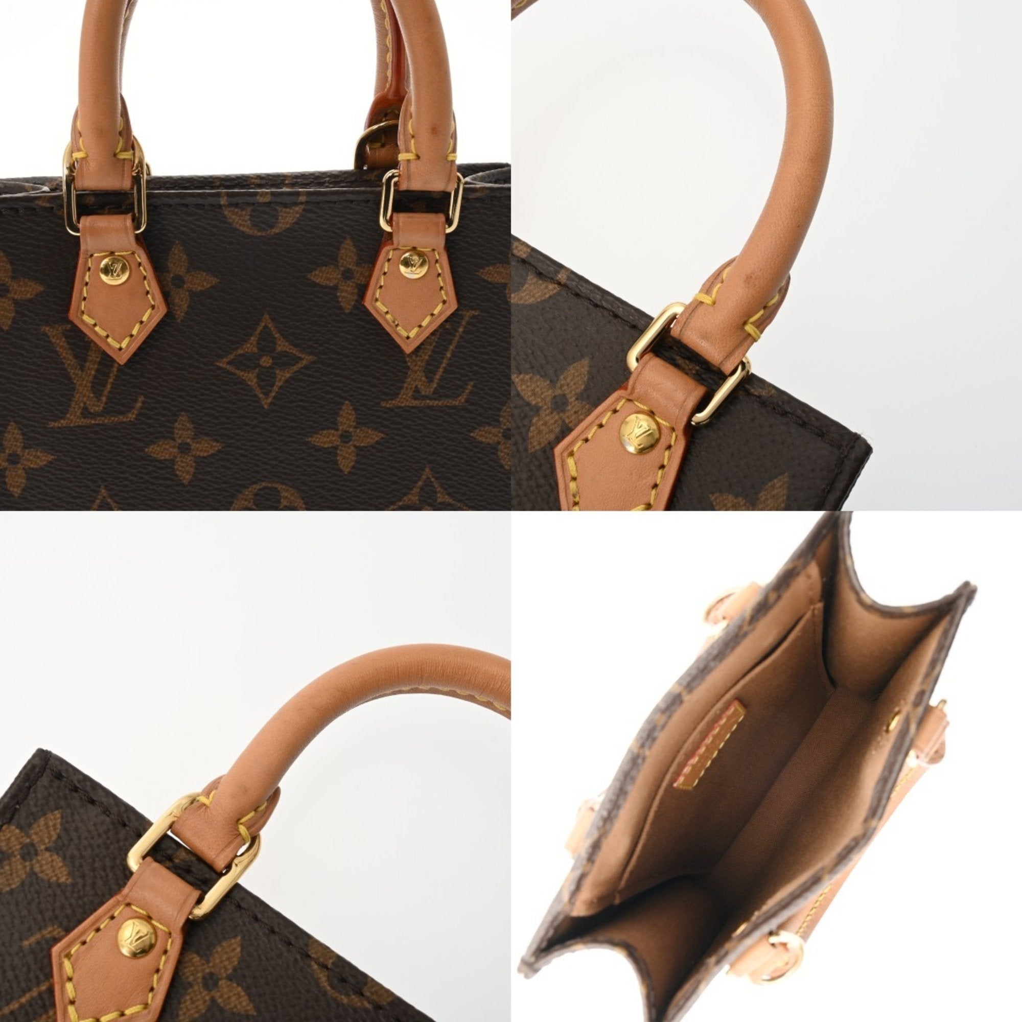 Louis Vuitton Brown Monogram Canvas Handbag (Pre-Owned)