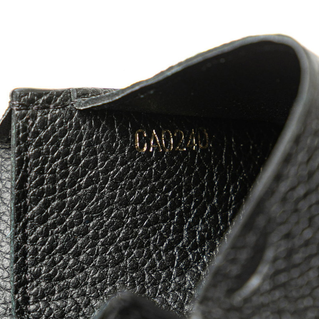 Louis Vuitton Black Noir Leather Wallet (Bi-Fold) (Pre-Owned)