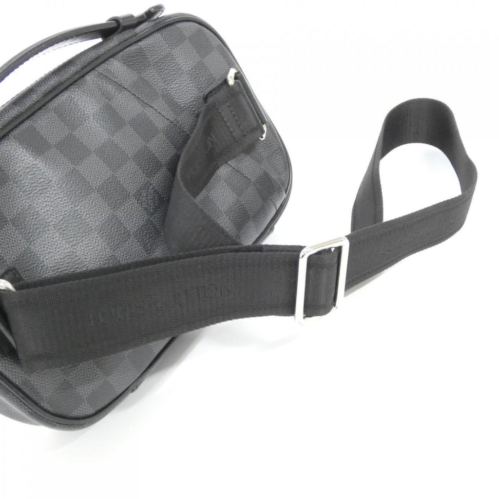 Louis Vuitton Black Graphite Coated Canvas Shoulder Bag (Pre-Owned)