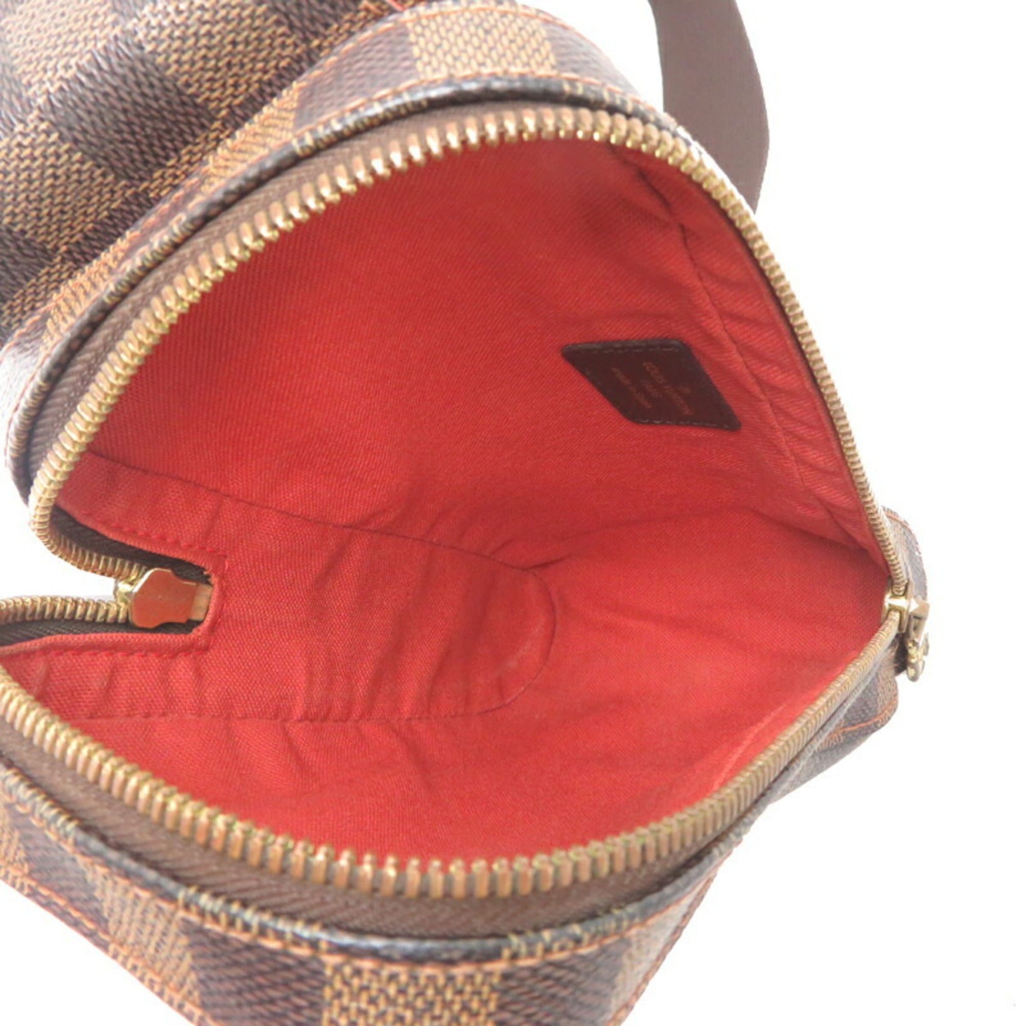 Louis Vuitton Damier Brown Damier Canvas Galle Leather Sling Bag (Pre-Owned)