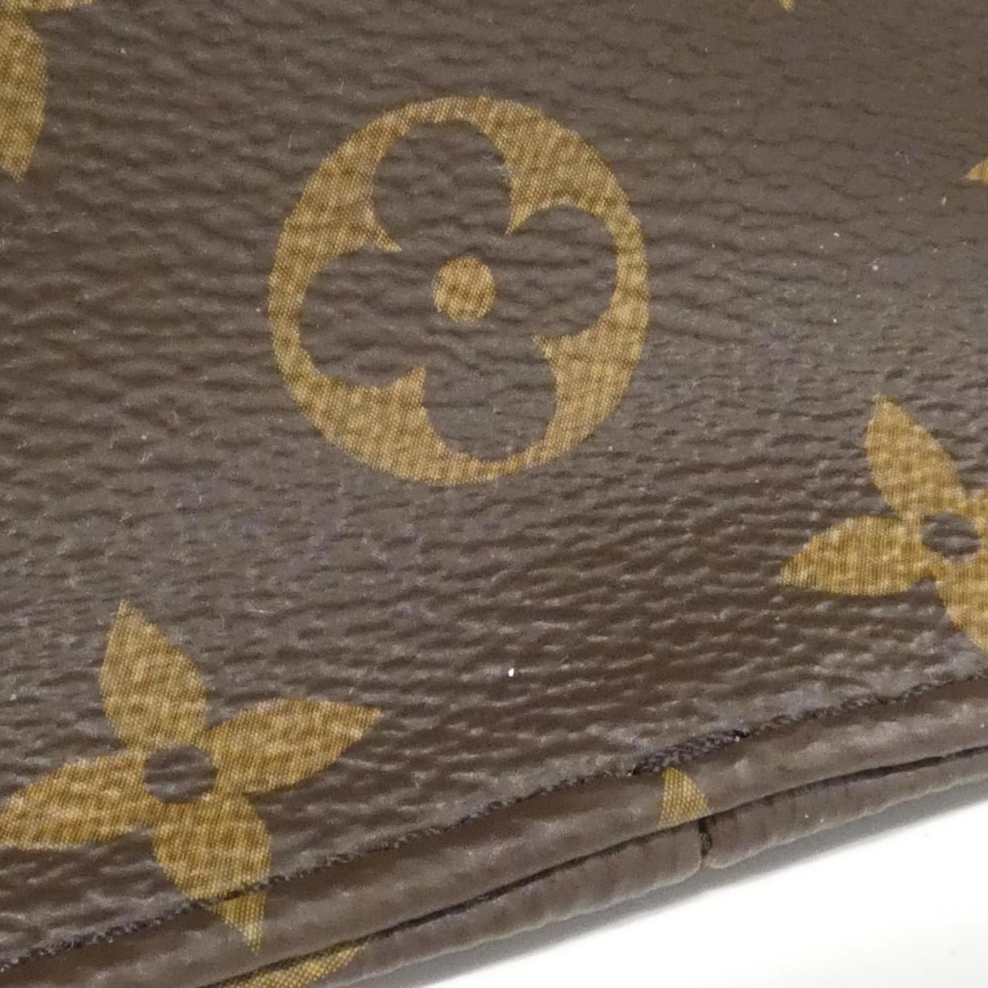 Louis Vuitton Marron Coated Canvas Handbag (Pre-Owned)
