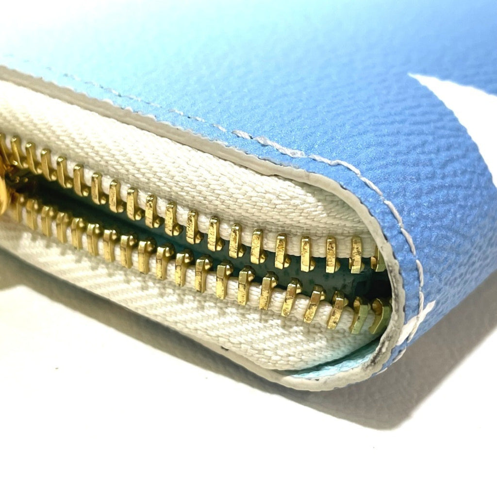 Louis Vuitton Monogram Blue Monogram Long Wallet (Bi-Fold) (Pre-Owned)