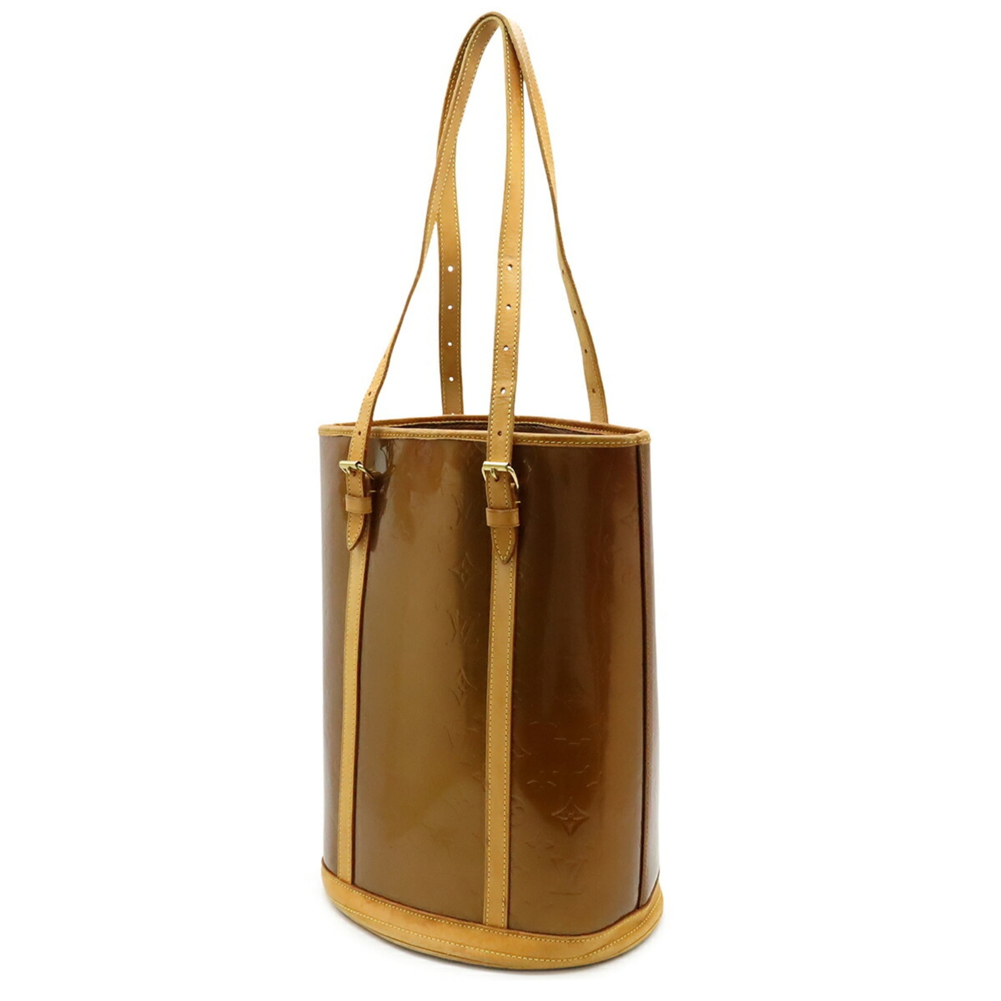 Louis Vuitton Brown Leather Shoulder Bag Tote Bag (Pre-Owned)