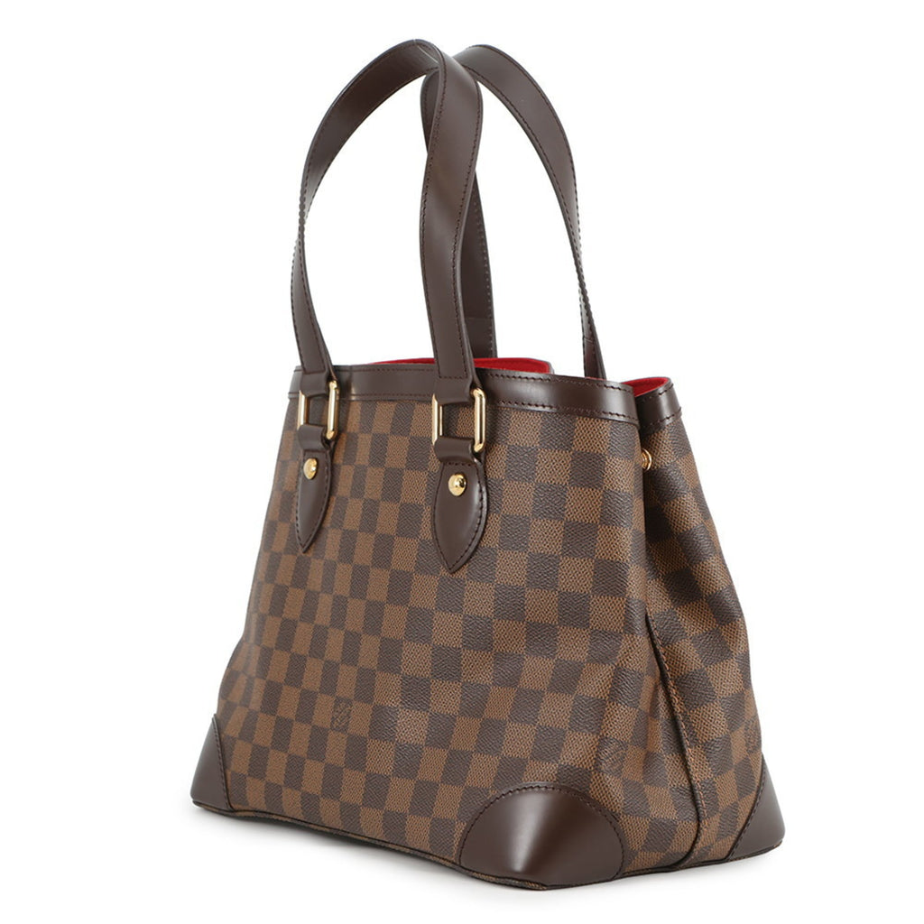 Louis Vuitton Damier Damier Canvas Ebene Red Color Handbag Shoulder Bag Tote Bag (Pre-Owned)