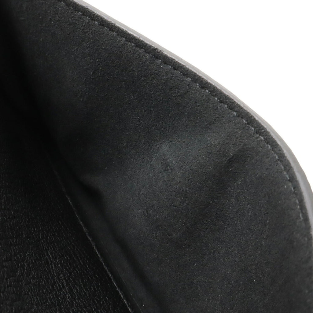 Louis Vuitton Noir Leather Clutch Bag Pochette Shoulder Bag (Pre-Owned)