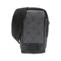 Louis Vuitton Black Coated Canvas Handbag Pouch Shoulder Bag (Pre-Owned)