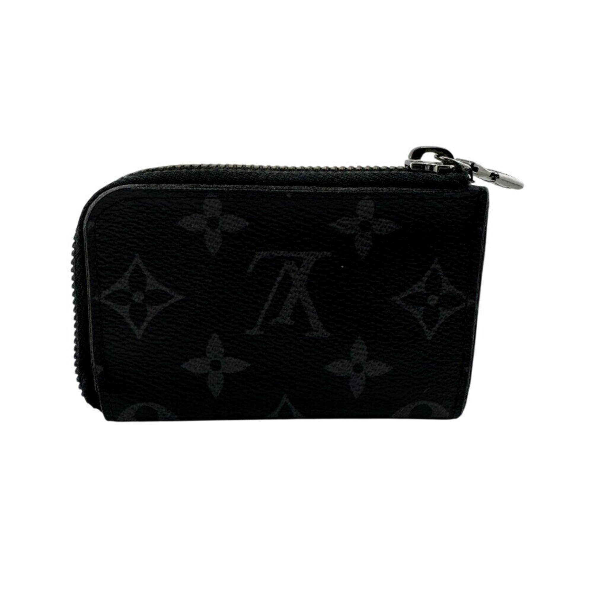 Louis Vuitton Black Leather Coin Purse/Coin Case (Pre-Owned)