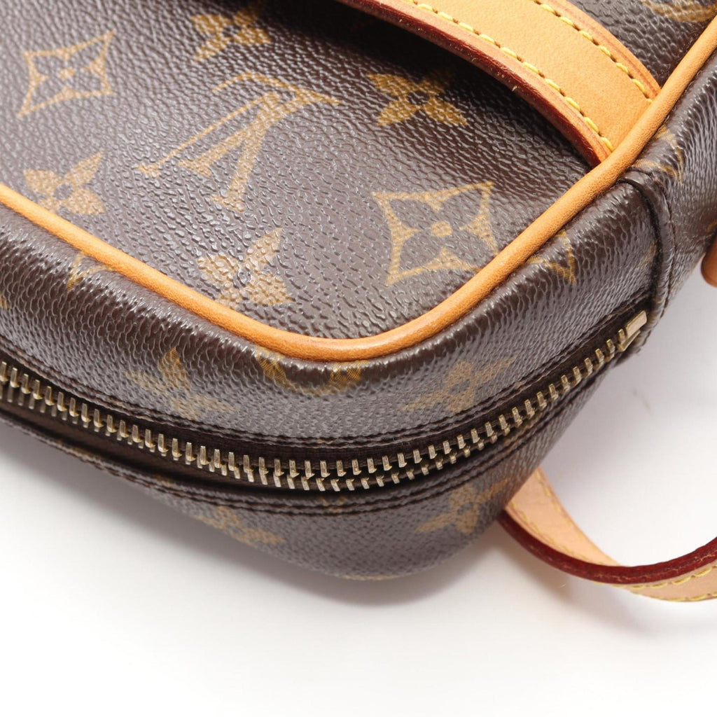 Louis Vuitton Monogram Brown Coated Canvas Leather Shoulder Bag (Pre-Owned)