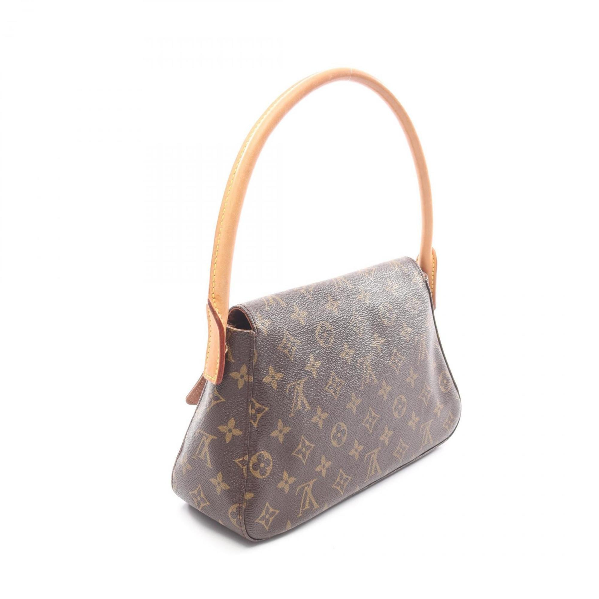 Louis Vuitton Brown Coated Canvas Pvc Monogram Leather Handbag (Pre-Owned)