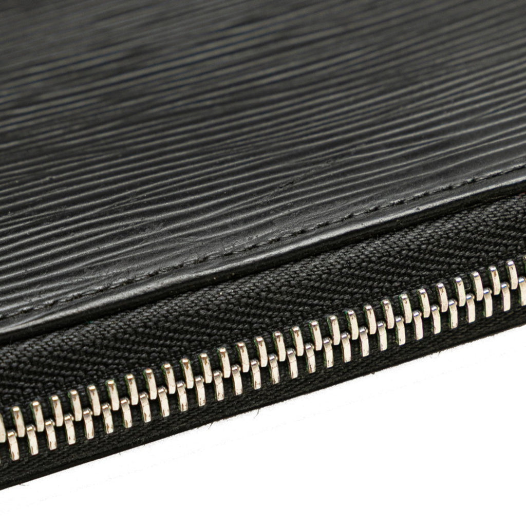 Louis Vuitton Epi Black Leather Long Wallet (Bi-Fold) (Pre-Owned)