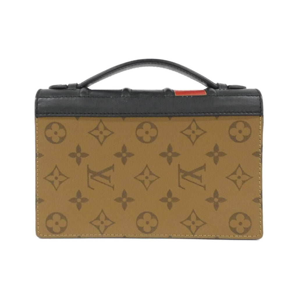 Louis Vuitton Marron Coated Canvas Chain/Shoulder Wallet (Pre-Owned)