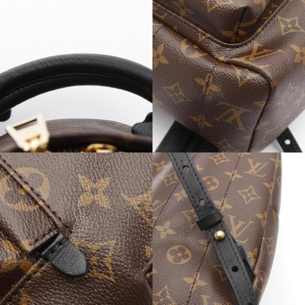 Louis Vuitton Brown Coated Canvas Leather Backpack (Pre-Owned)