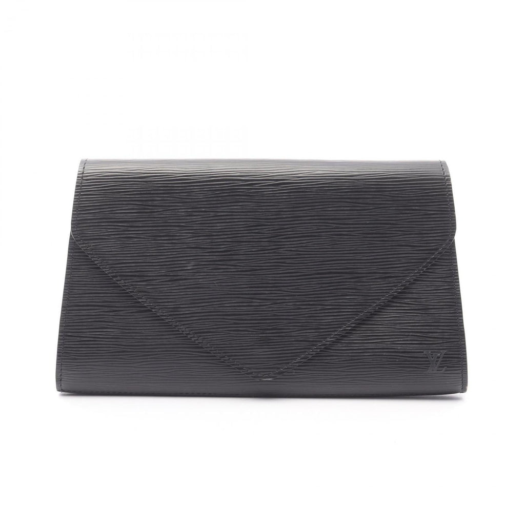 Louis Vuitton Black Noir Epi Leather Clutch Bag (Pre-Owned)