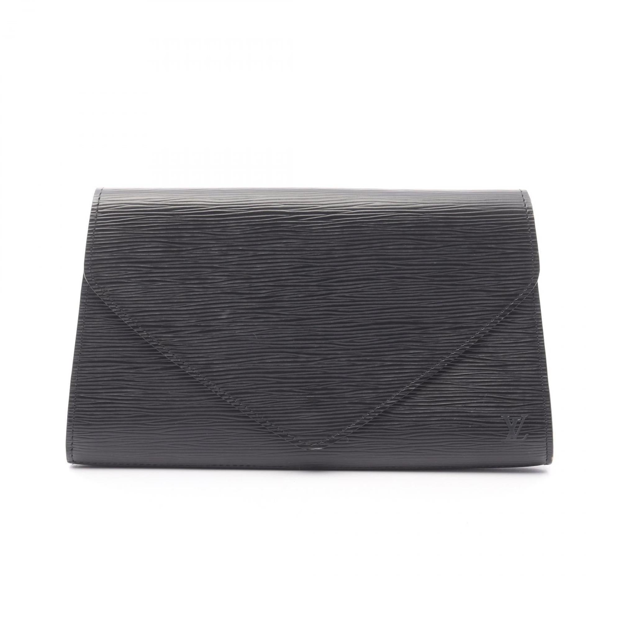 Louis Vuitton Black Noir Epi Leather Clutch Bag (Pre-Owned)