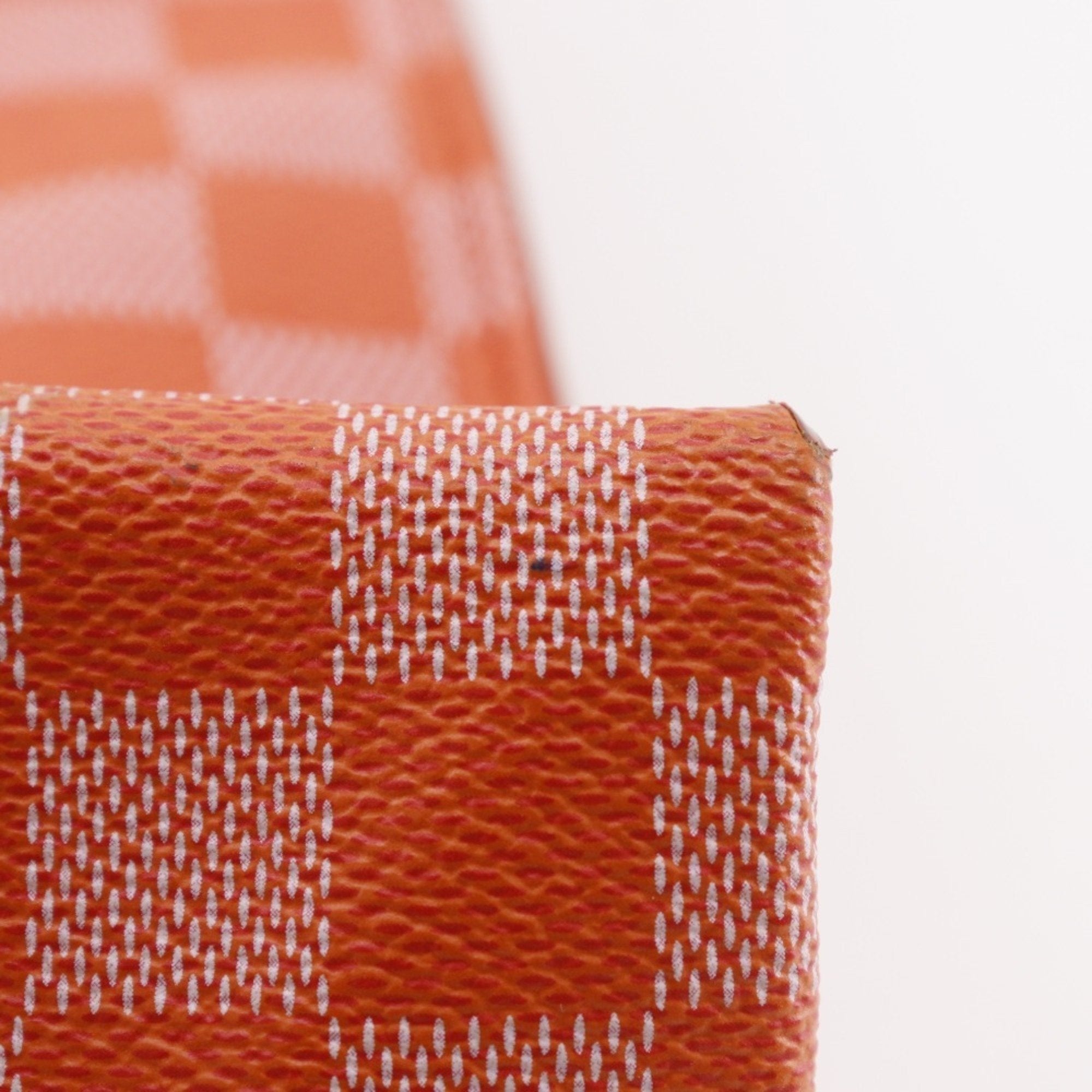 Louis Vuitton Orange Pimont Damier Canvas Handbag Tote Bag (Pre-Owned)