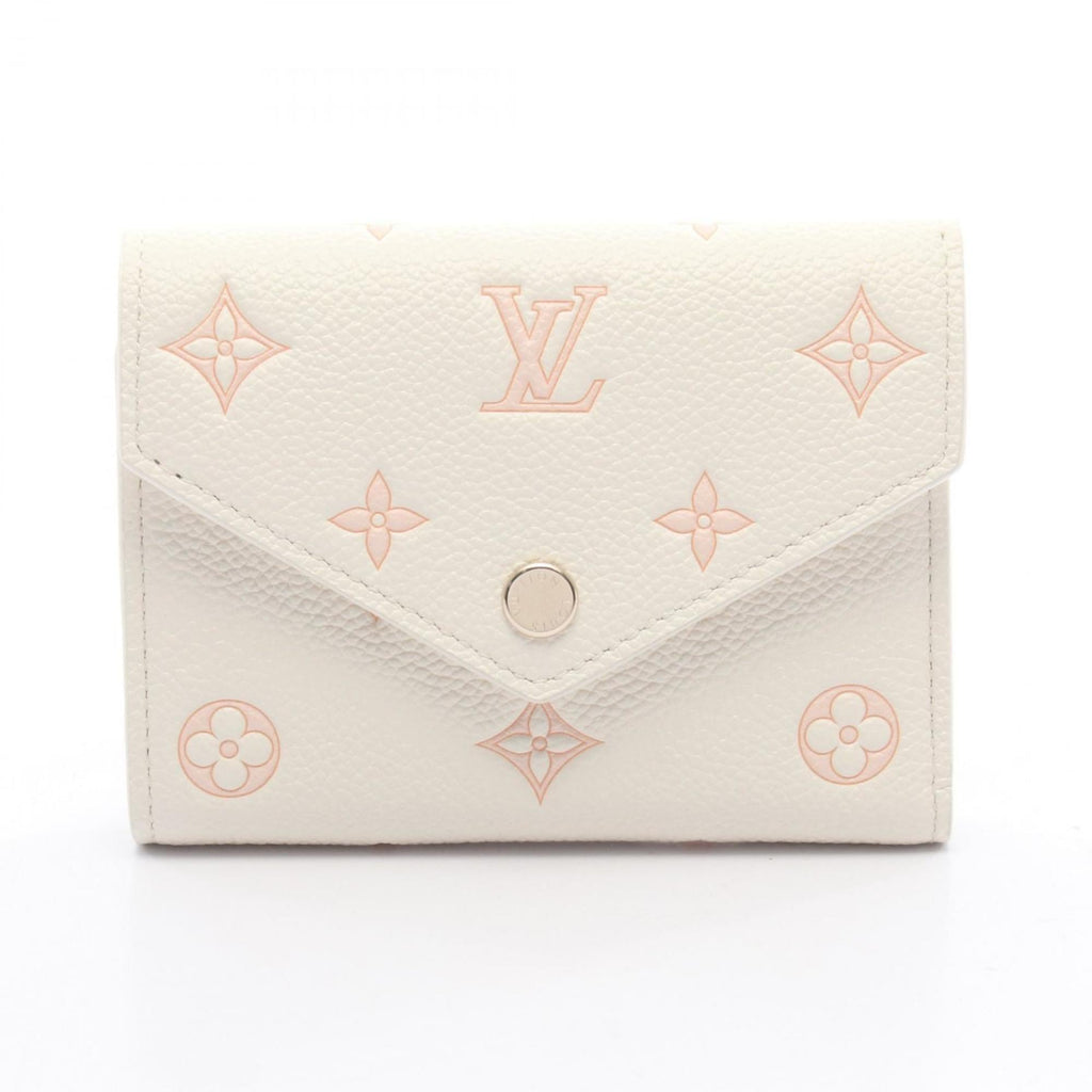 Louis Vuitton Peach Pink White Monogram Empreinte Wallet (Tri-Fold) (Pre-Owned)