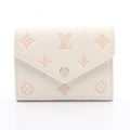 Louis Vuitton Peach Pink White Monogram Empreinte Wallet (Tri-Fold) (Pre-Owned)