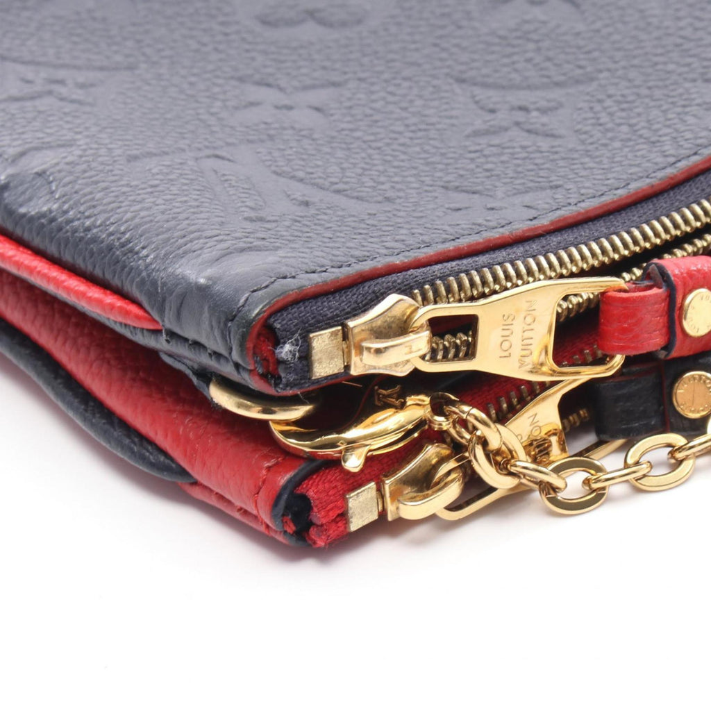Louis Vuitton Monogram Empreinte Marine Rouge Navy Red Color Monogram Empreinte Pochette Shoulder Bag (Pre-Owned)