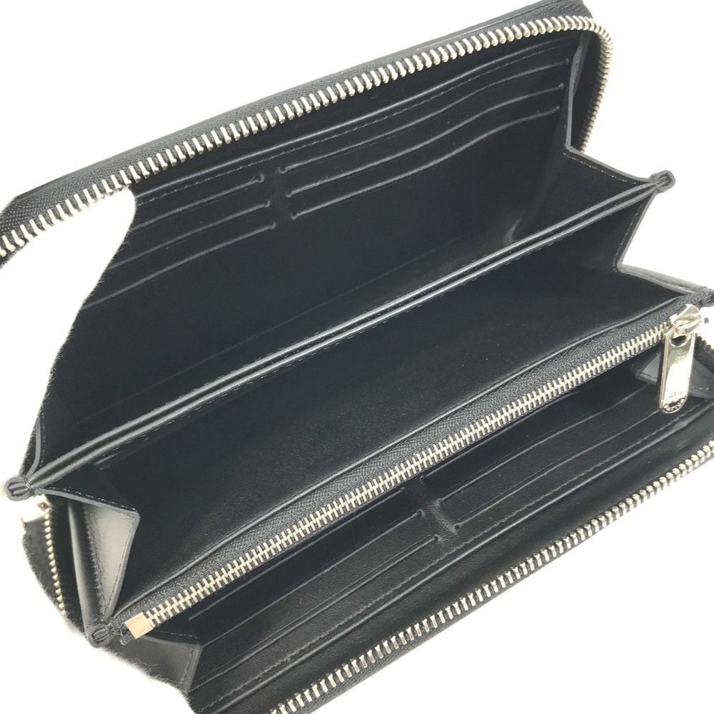 Louis Vuitton Black Mahina Leather Long Wallet (Bi-Fold) (Pre-Owned)